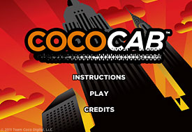 CocoCab Titlescreen